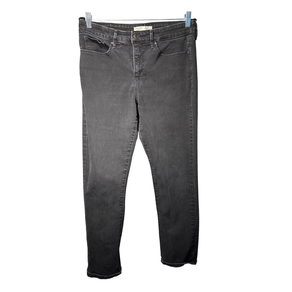 Levi Strauss Gold Totally Shaping Straight Jeans Black Women 10M W30 L30